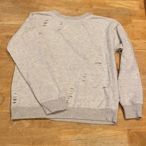 Gray Distressed Cupio Sweatshirt